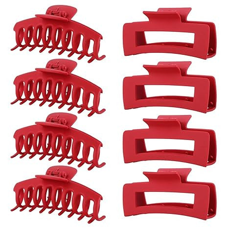 Matte Large Claw Hair Clips Set Thick and Fine Hair