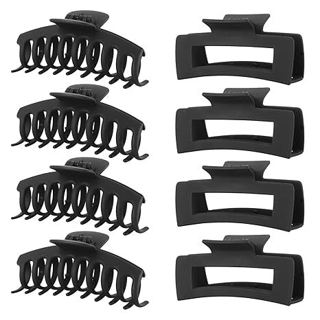 Matte Large Claw Hair Clips Set Thick and Fine Hair