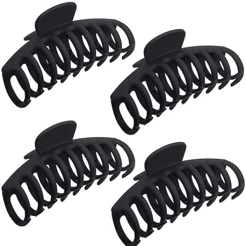 Matte and Tortoiseshell Large Claw Hair Clips Set for Women