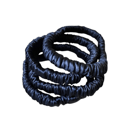 Satin Elastic Headbands Multi-Color Soft Hair Bands for Women Set