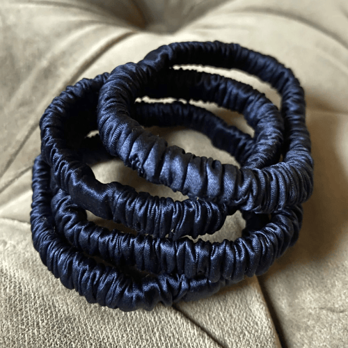 Satin Elastic Headbands Multi-Color Soft Hair Bands for Women Set