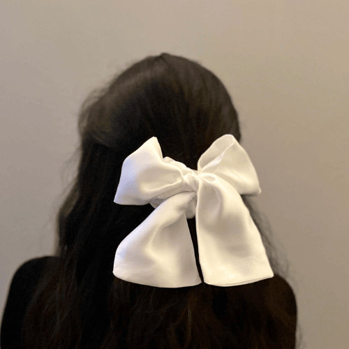 Long Ribbon Satin Scrunchies Elegant Multi-Color Hair Ties for Women