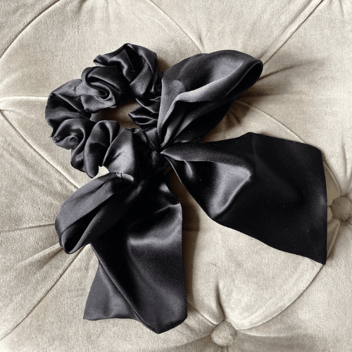 Long Ribbon Satin Scrunchies Elegant Multi-Color Hair Ties for Women